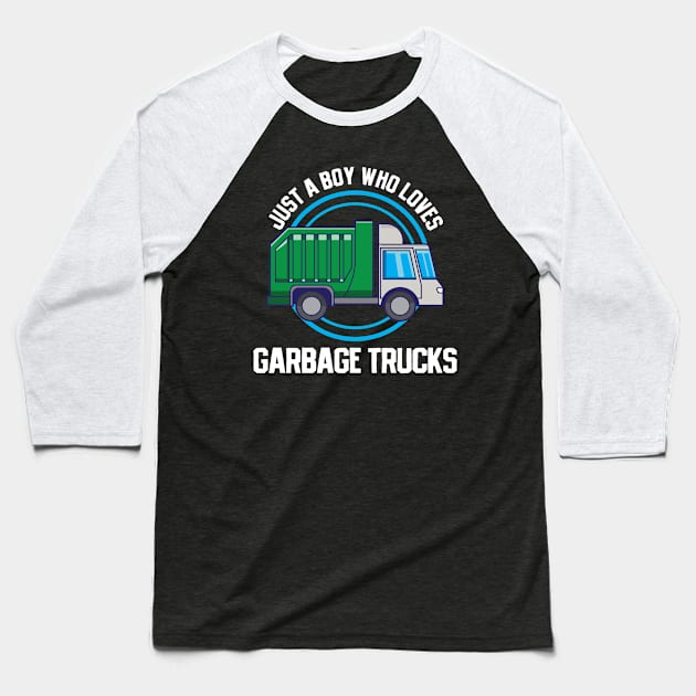 Garbage Truck Baseball T-Shirt by CreativeGiftShop